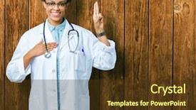  Presentation with african american couples in the mountains - Slide deck with justice health - young african american doctor woman background and a tawny brown colored foreground