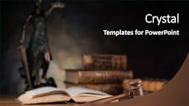  Presentation with justice - Audience pleasing slides consisting of justice statue law and justice backdrop and a black colored foreground