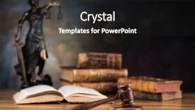  Presentation with justice - Theme having justice statue law and justice background and a dark gray colored foreground