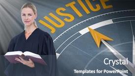  Presentation with digital book - Cool new presentation theme with justice text and compass backdrop and a ocean colored foreground
