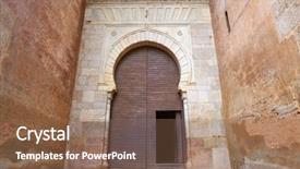  Presentation with justice - Beautiful PPT theme featuring justicia in granada of spain backdrop and a violet colored foreground