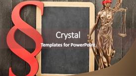  Presentation with law school - Cool new PPT theme with justitia and paragraph as law backdrop and a tawny brown colored foreground