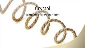  Presentation with rope - Cool new presentation theme with jute rope on white background backdrop and a white colored foreground