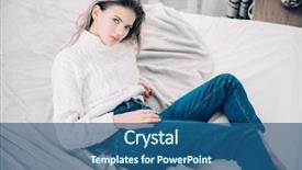  Presentation with african american teenager girl - Audience pleasing PPT theme consisting of juvenile - portrait of a cute girl backdrop and a ocean colored foreground