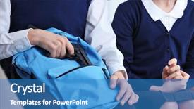  Presentation with gun problem - Cool new presentation theme with juvenile justice - closeup of schoolboy hiding gun backdrop and a  colored foreground