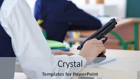  Presentation with future classroom - Audience pleasing PPT theme consisting of juvenile justice - closeup of schoolboy sitting backdrop and a  colored foreground