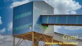  Presentation with diamond - Beautiful theme featuring jwaneng-botswana-close-view backdrop and a tawny brown colored foreground