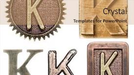  Presentation with wood and glitter - Slides consisting of k - alphabet made of wood background and a coral colored foreground