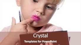  Presentation with makeup - Amazing PPT layouts having k - attractive young caucasian little girl backdrop and a tawny brown colored foreground