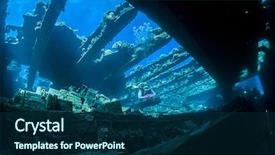  Presentation with called to ministry - Theme featuring k - dramatically lightened shipwreck called chrisoula background and a ocean colored foreground