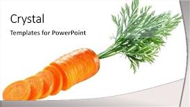  Presentation with organic - Cool new presentation with k - fresh organic carrot and carrot backdrop and a white colored foreground