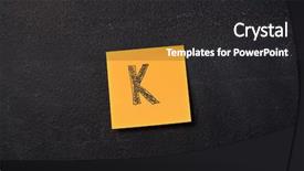  Presentation with letter - Slide deck enhanced with k - note with letter k background and a dark gray colored foreground