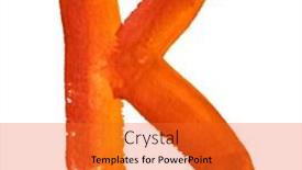  Presentation with white letters - Slide set consisting of k - color letters isolated over the white background background and a gold colored foreground