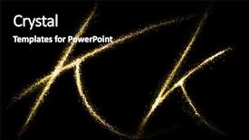  Presentation with gold dust - Cool new theme with k of gold glittering star backdrop and a black colored foreground