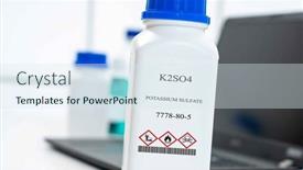  Presentation with plastic packaging - Theme featuring k2so4-potassium-sulfate-cas-7778 background and a sky blue colored foreground