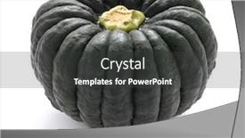  Presentation with japanese - Presentation theme enhanced with kabocha-squash-japanese-summer-vegetable background and a dark gray colored foreground