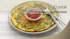  Presentation with thai - Amazing PPT layouts having kai-jeow-cha-om-thai backdrop and a soft green colored foreground