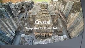  Presentation with jain - Presentation theme enhanced with kailas temple in ellora caves background and a gray colored foreground