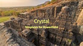  Presentation with jain - Theme with kailas temple in ellora caves background and a tawny brown colored foreground
