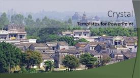  Presentation with china - PPT theme consisting of geyser strokkur eruption in the background and a  colored foreground.