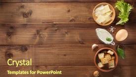  Presentation with sauce - Colorful PPT layouts enhanced with kaiser - caesar sauce ingredients at wooden backdrop and a tawny brown colored foreground