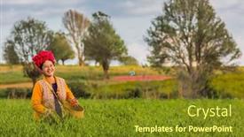  Presentation with tribe - Audience pleasing presentation consisting of kalaw-myanmar-december-07-2016 backdrop and a  colored foreground