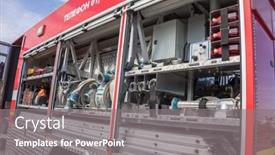  Presentation with language services - PPT theme consisting of kaliningrad-russia-august-18-2019 background and a gray colored foreground