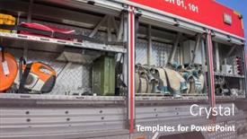  Presentation with language services - Presentation design having kaliningrad-russia-august-18-2019 background and a gray colored foreground