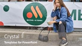  Presentation with 2022 - Presentation theme consisting of kaliningrad-russia-circa-july-2022 background and a gray colored foreground