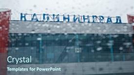  Presentation with rainy day - Audience pleasing slides consisting of kaliningrad-russian-federation-april-25 backdrop and a ocean colored foreground