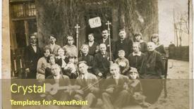  Presentation with 50th - PPT layouts featuring kalisz-poland-circa-1935-group background and a  colored foreground