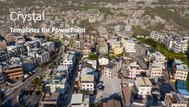  Presentation with territories - Slide set enhanced with kam-sheung-road-hong-kong background and a gray colored foreground