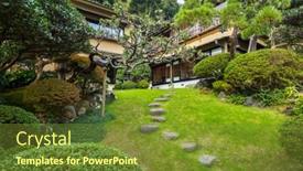  Presentation with garden city - Slides featuring kamakura-japan-november-10-2016 background and a tawny brown colored foreground