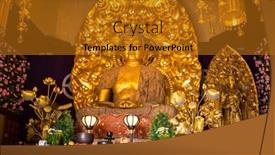  Presentation with housing - Colorful presentation enhanced with kamakura-japan-november-10-2016 backdrop and a gold colored foreground