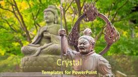  Presentation with housing - Presentation having kamakura-japan-november-10-2016 background and a coral colored foreground