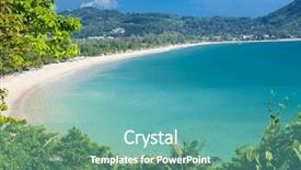  Presentation with thailand - Colorful slides enhanced with stunning bay of kamala beach in phuket thailand backdrop and a teal colored foreground