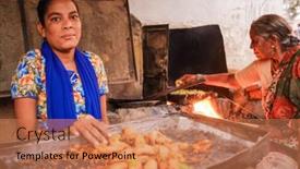  Presentation with chilli - Slide set having kamalapuram-india-02-february-2015 background and a coral colored foreground