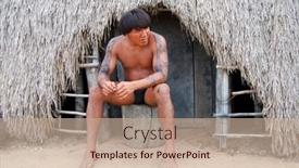  Presentation with indian village - PPT theme enhanced with kamayura-village-brazil-may-18 background and a soft green colored foreground