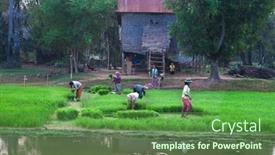  Presentation with khmer - Cool new slide set with kampot-province-cambodia-dec-29 backdrop and a tawny brown colored foreground