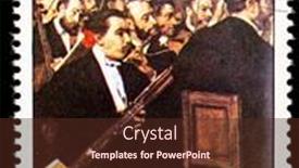  Presentation with orchestra - Cool new presentation with kampuchea-circa-1985-a-stamp backdrop and a  colored foreground