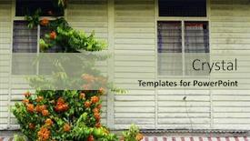  Presentation with kuala lumpur - Cool new PPT theme with kampung-baru-in-kuala-lumpur backdrop and a mint green colored foreground