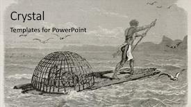  Presentation with new caledonia - Beautiful slides featuring kanak new caledonia native fishing backdrop and a light gray colored foreground