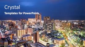  Presentation with orlando florida usa downtown city - Colorful presentation design enhanced with kanazawa-ishikawa-japan-downtown-city backdrop and a ocean colored foreground