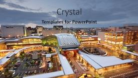  Presentation with city japan - Amazing PPT theme having kanazawa-japan-downtown-city-skyline backdrop and a seafoam green colored foreground