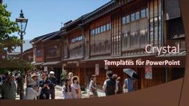  Presentation with historical women - Beautiful slides featuring kanazawa-japan-june-11-2017 backdrop and a tawny brown colored foreground