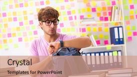  Presentation with student - Theme with kanban - student preparing for exams background and a coral colored foreground