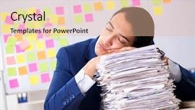  Presentation with whiteboard - Amazing slide deck having kanban - young handsome employee in front backdrop and a  colored foreground