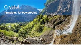  Presentation with destination - PPT theme enhanced with kandersteg-amazing-vacation-destination background and a teal colored foreground