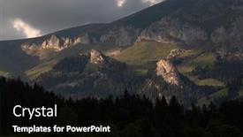  Presentation with destination - Slide deck enhanced with kandersteg-amazing-vacation-destination background and a black colored foreground