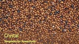  Presentation with gluten free - PPT theme enhanced with kaniwa grain gluten free background and a tawny brown colored foreground